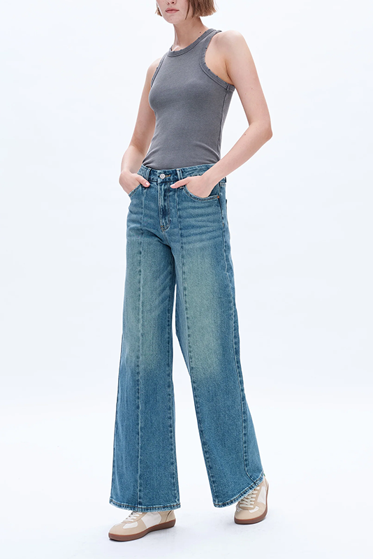 High Rise Wide Leg Jeans