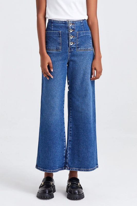 High Rise Wide Leg Jeans