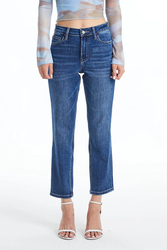 High Rise Straight Leg Jeans