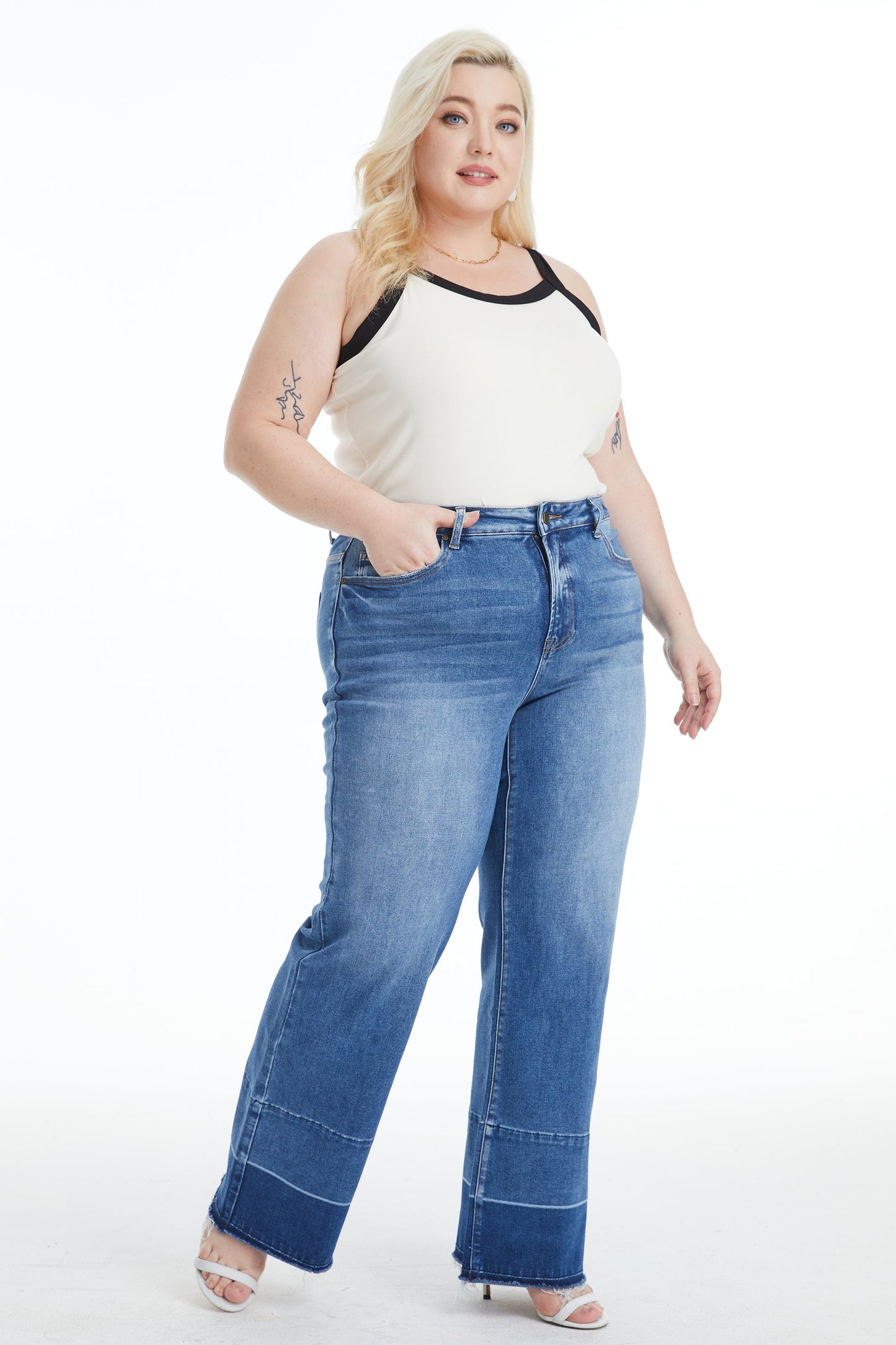 High Rise Wide Leg Jeans