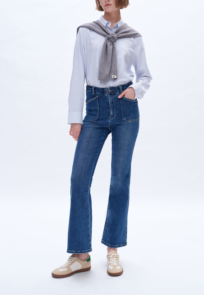 High Rise Flare Jeans