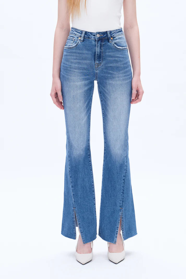 Stretchy Southern High Waisted Flared Jeans