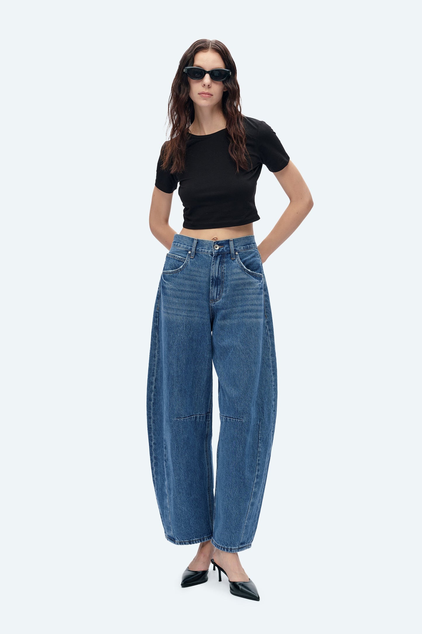 Women's Barrel Jeans Wide Leg