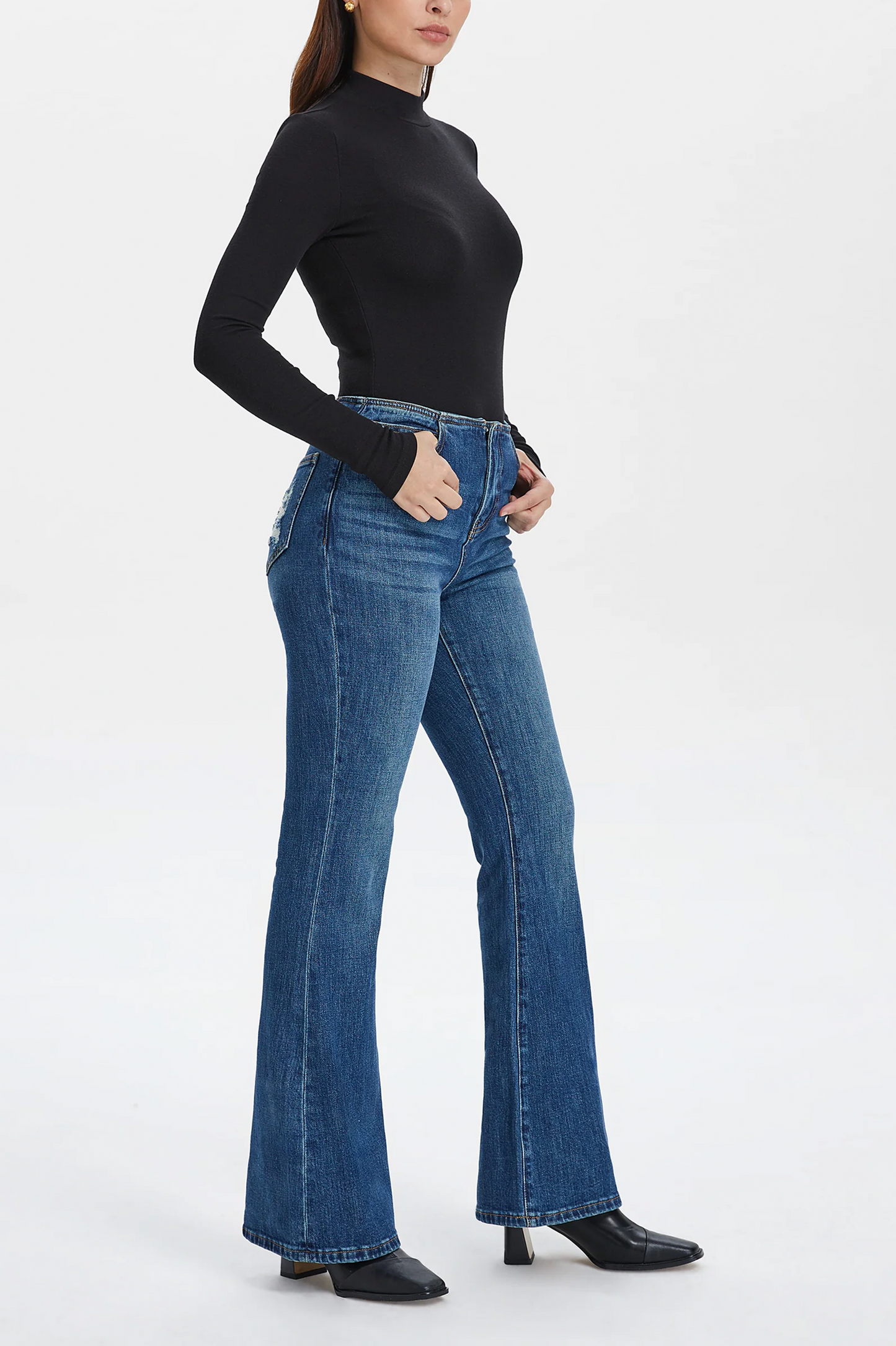 High Rise Bootcut Flare Jeans