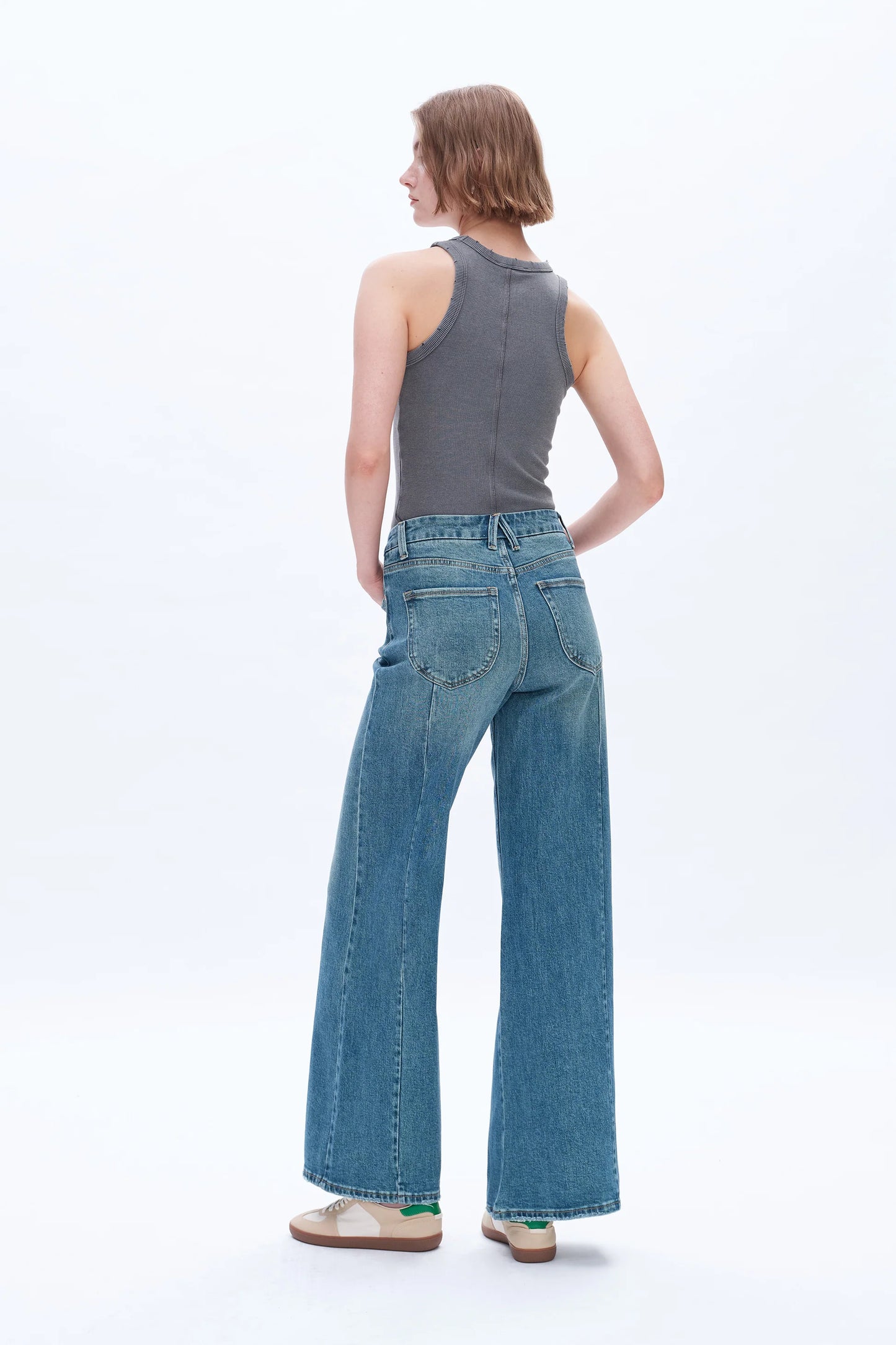 High Rise Wide Leg Jeans