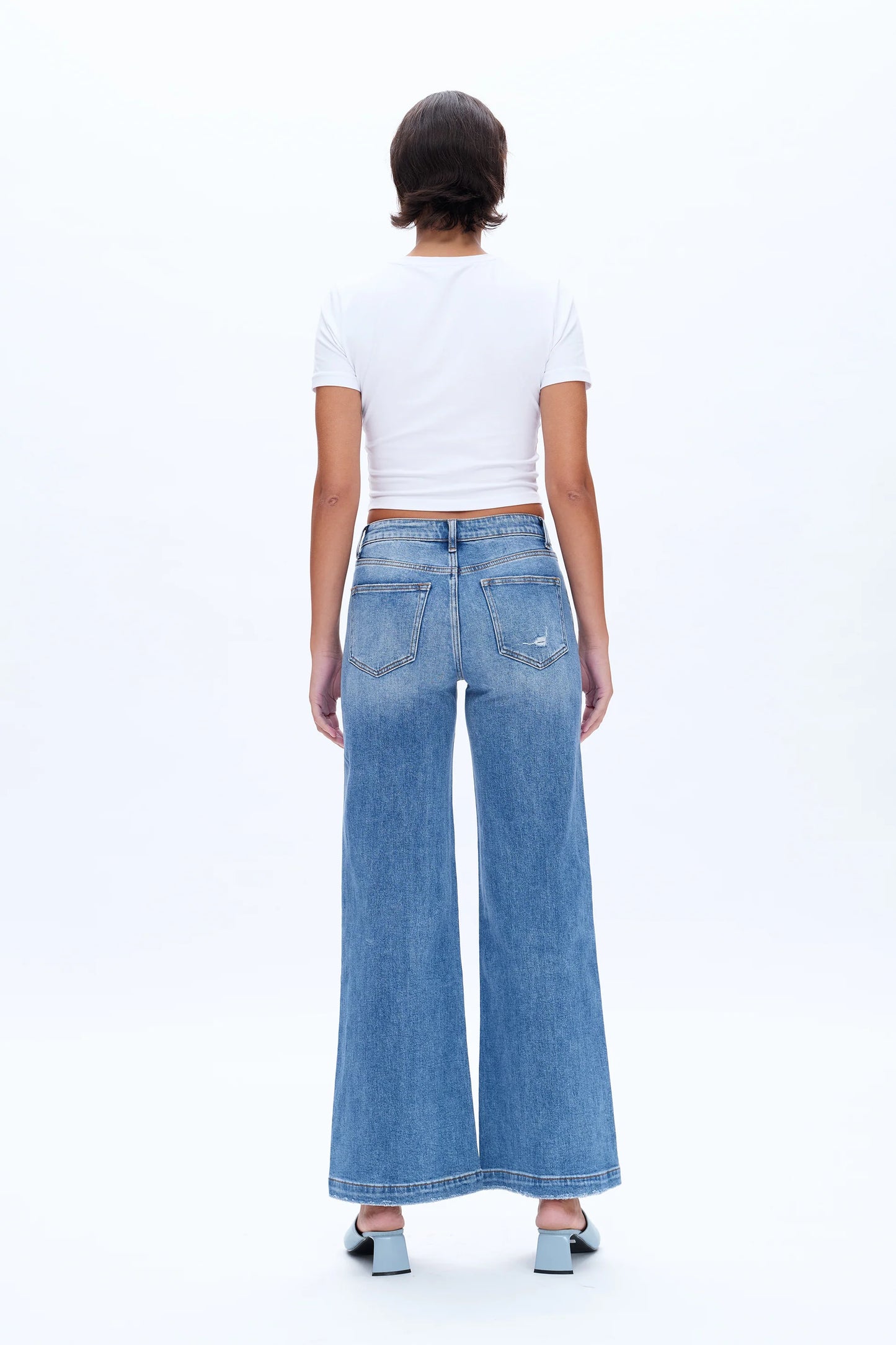 High Rise Wide Leg Jeans