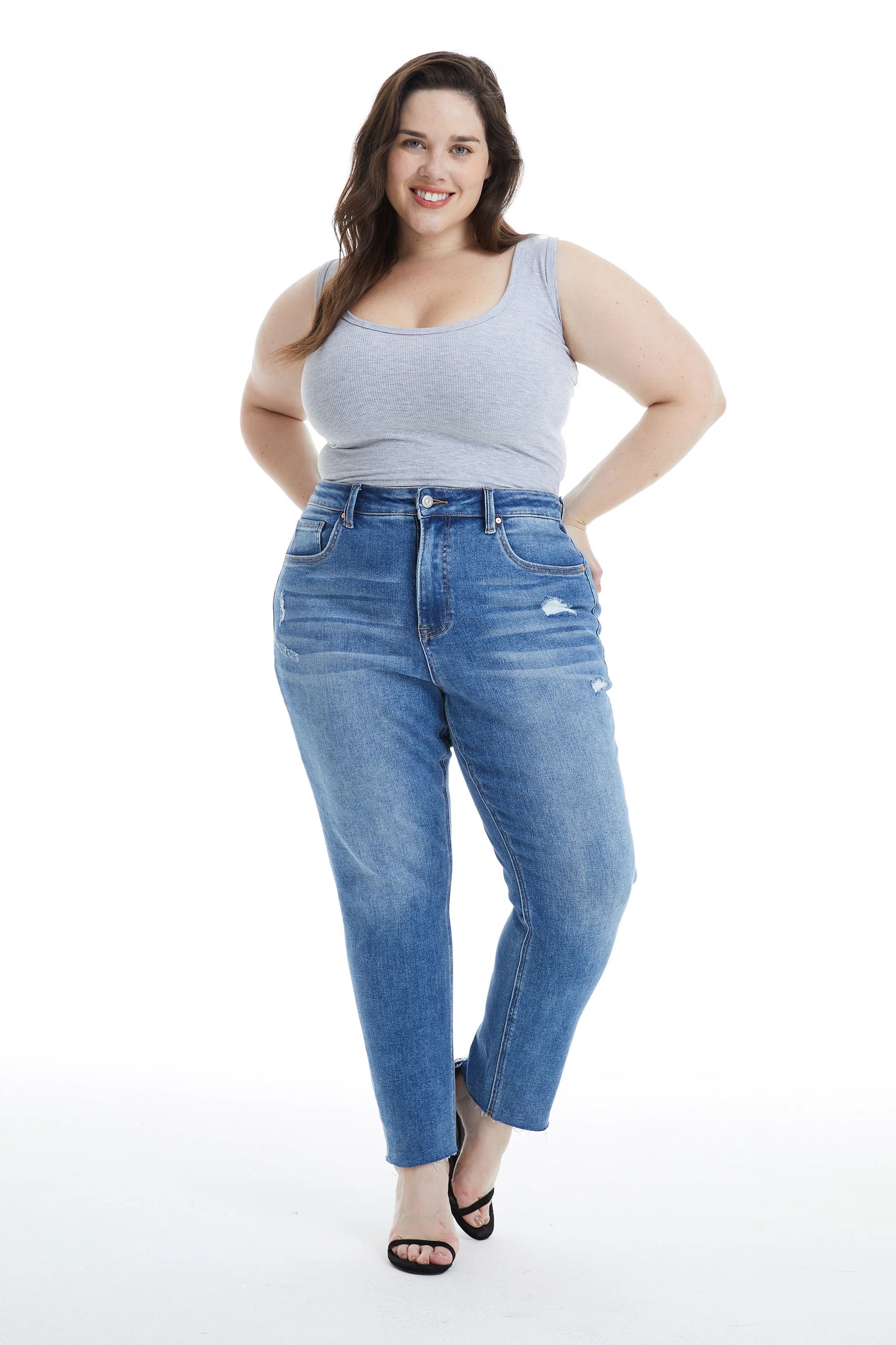 High Rise Skinny Jeans Plus Size