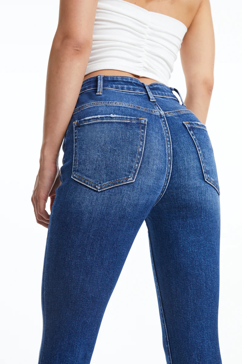 High Rise Straight Leg Crop Jeans