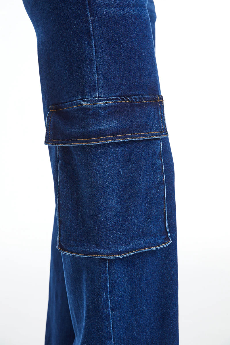 High Rise Wide Leg Flare Jeans