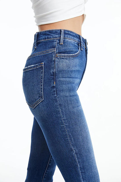 High Rise Straight Leg Crop Jeans