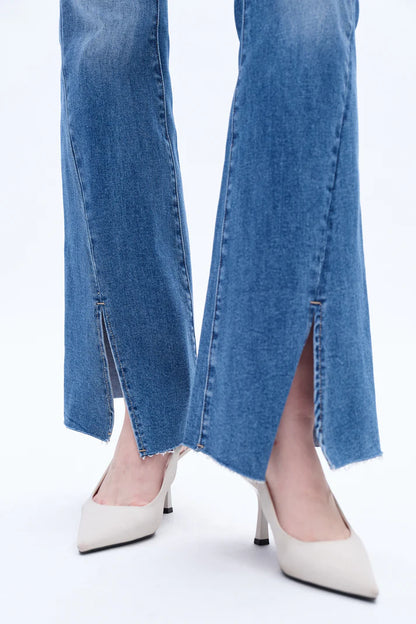 Stretchy Southern High Waisted Flared Jeans