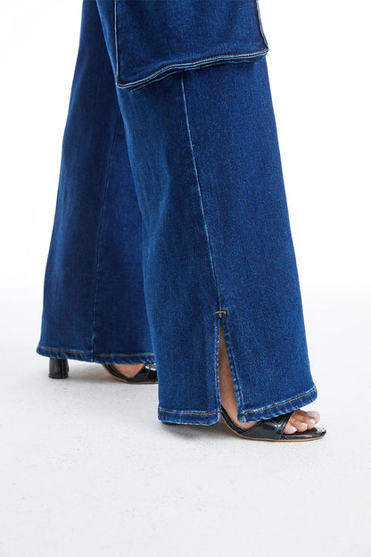 High Rise Wide Leg Flare Jeans