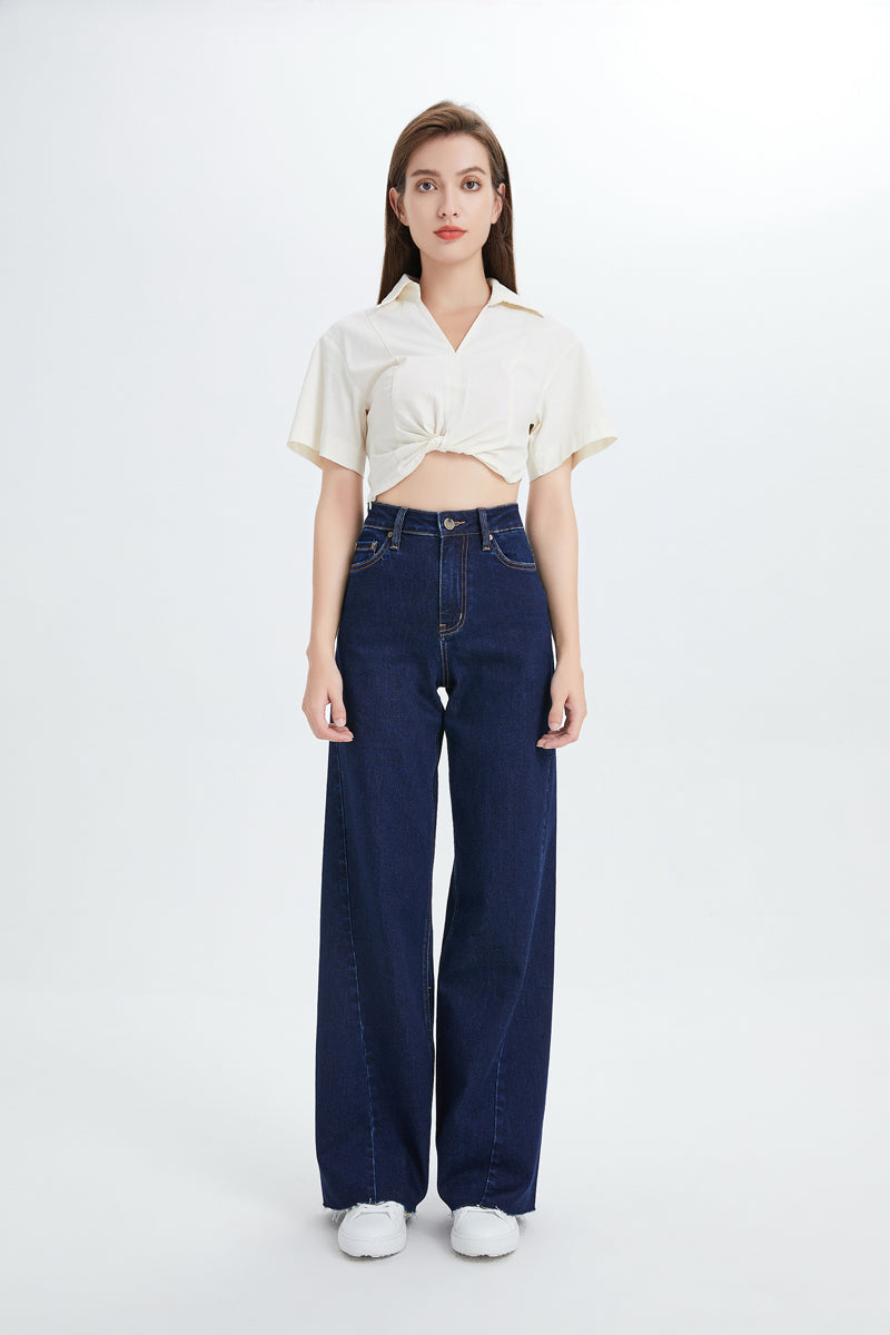 Women's High Rise Wide Leg Jeans