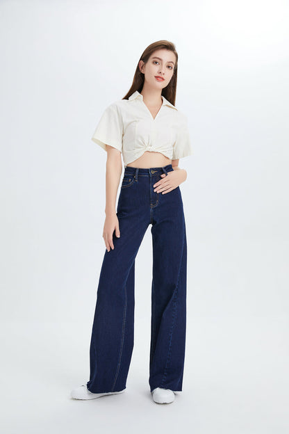 Women's High Rise Wide Leg Jeans