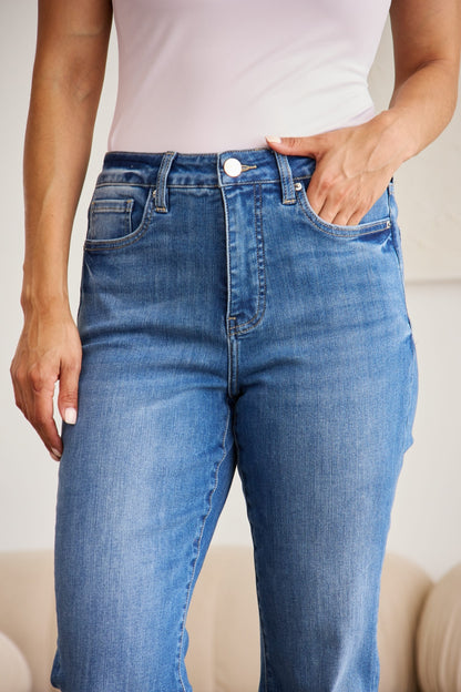 Full Size Tummy Control High Waist Jeans