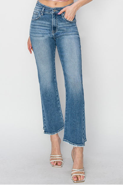 High Rise Slim Straight Jeans