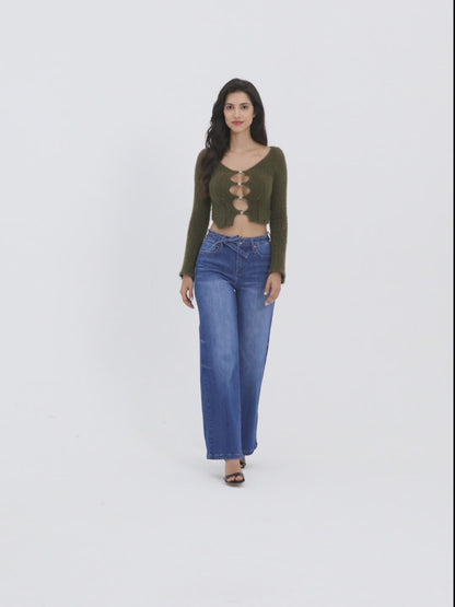 High Rise Wide Leg Jeans