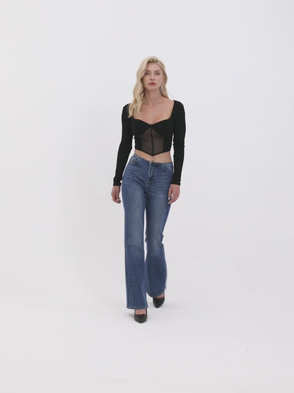 High Rise Bootcut Flare Jeans